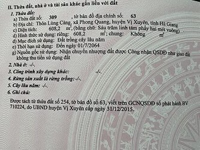 Gia đình cần sang nhượng đất tại vị xuyên, hà giang 2