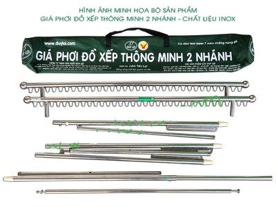 Mua giá phơi quần áo gấp gọn Duy Lợi 0