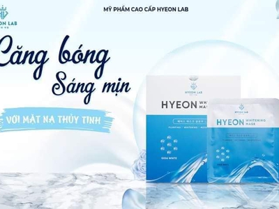 HYEON WHITENING MASK  Mặt nạ Hyeon Lab Dưỡng da, cung cấp dưỡng chất giúp da căng, sáng mịn  Cấp 0