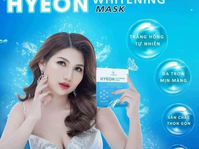 HYEON WHITENING MASK  Mặt nạ Hyeon Lab Dưỡng da, cung cấp dưỡng chất giúp da căng, sáng mịn  Cấp 3