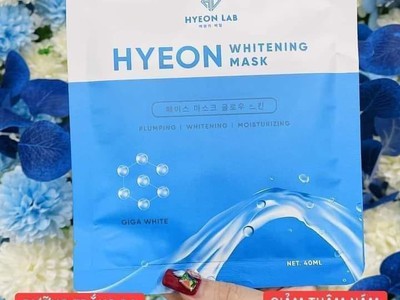 HYEON WHITENING MASK  Mặt nạ Hyeon Lab Dưỡng da, cung cấp dưỡng chất giúp da căng, sáng mịn  Cấp 6