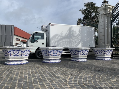 Cơ sở chậu hoa Thế Sơn - chậu hoa dán sành sứ - chậu khảm sành - cẩn miễng 17