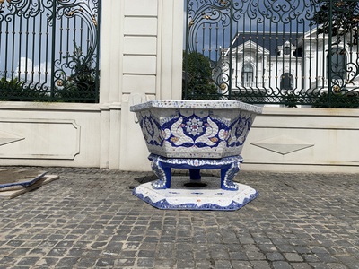 Cơ sở chậu hoa Thế Sơn - chậu hoa dán sành sứ - chậu khảm sành - cẩn miễng 19