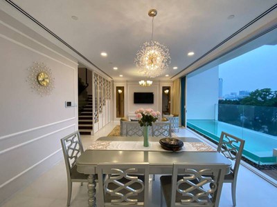 Cho thuê biệt thự Serenity Sky Villas thuộc trung tâm phường 7, Quận 3, TP HCM, đây là khu biệt thự 3