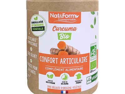 Tinh nghệ hữu cơ Nat   Form Curcuma Bio 200 viên 0