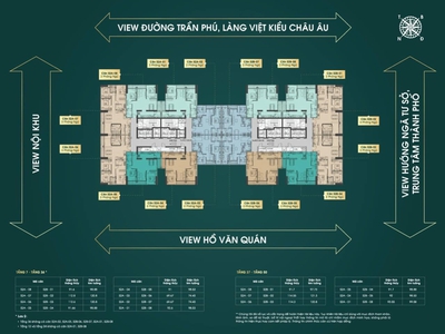 Bán căn hộ hạng sang view hồ Văn Quán 70m2 2pn 2vs 1