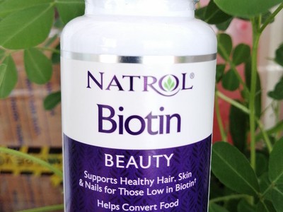 Thuốc Natrol Biotin mọc tóc nhanh phụ nữ và nam giới, giúp mái tóc dày dài 6