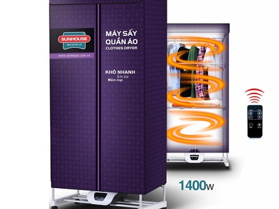 Tủ sấy quần áo Sunhouse tiệnlợi. 0