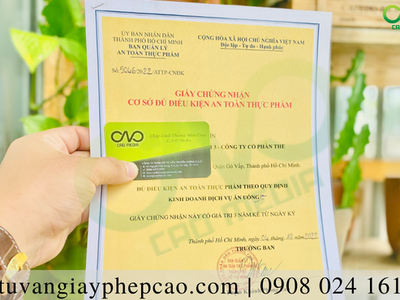 Dịch vụ làm giấy phép an toàn thực phẩm nhiều kinh nghiệm 3