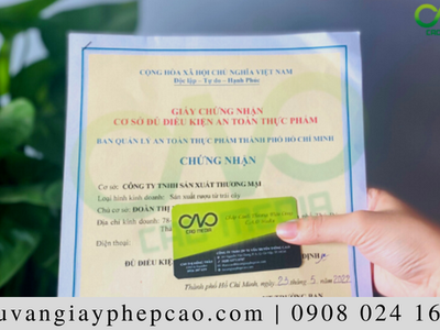Dịch vụ làm giấy phép an toàn thực phẩm nhiều kinh nghiệm 4