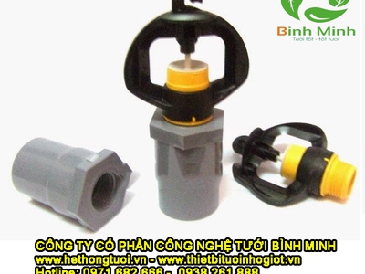 Vòi phun Gyronet, vòi phun mưa tưới rau, thông số kỹ thuật tưới phun Gyronet 1