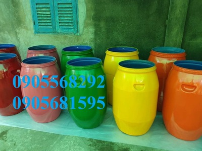 Bán thanh lý thùng phuy nhựa xanh giá cực rẻ tại Đà Nẵng 1