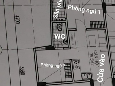 400 triệu sở hữu ngay căn chung cư 40m2 2 ngủ - 1 vê sinh 4