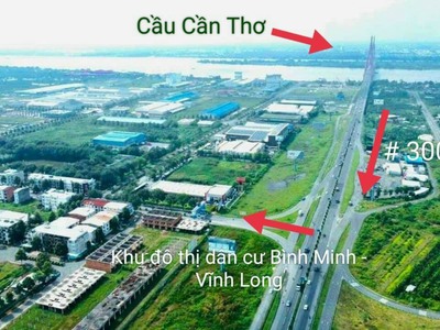 Bán nền 5x20 ngay kcn bình minh lộ giới 14m-24m sổ đỏ trao tay , vay ngân hàng 70 0