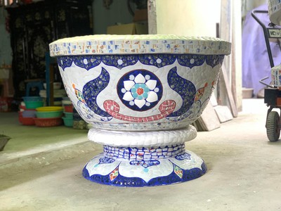 Chậu cẩn miễng , chậu khảm sành 0
