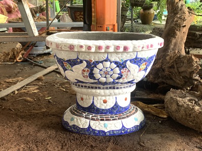 Chậu cẩn miễng , chậu khảm sành 7