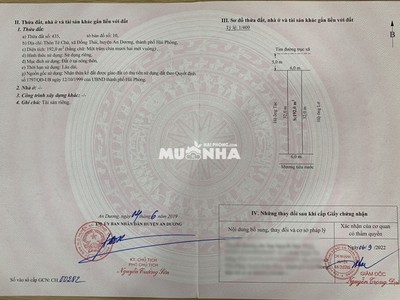 Bán Nhà Thôn Tê Chử, Đồng Thái, An Dương, Hải Phòng. 0