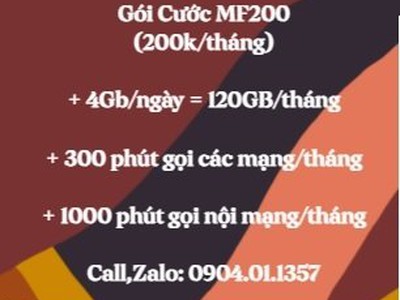 Xả lố sim mobifone toàn số đẹp và gói cước siêu ưu đãi 0