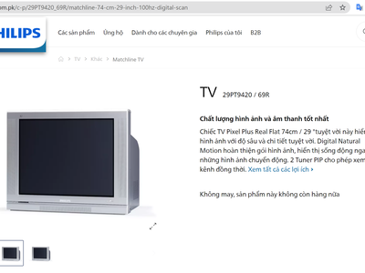 Tivi Philips 29PT9420, Pixel Plus 29  , CRT, 100hz còn tốt 1