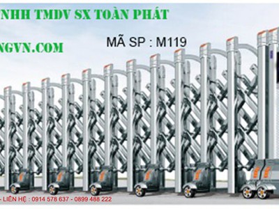 Báo giá cổng xếp inox,cổng xếp hợp kim nhôm,thanh chắn barie tự động 2