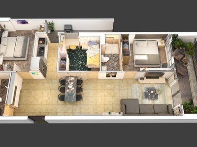 Bán căn 114m2 chung cư feliz homes hoàng mai 3