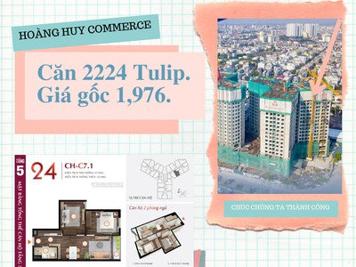 Bán ngay căn 2 PN , 52m2 giá tốt tại tòa TUYLIP hướng Đông Nam, view Vinhomes. 4