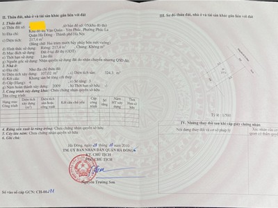 Chính chủ chuyển nhà. bán biệt thự 217m tại kđt văn quán - hà đông. sẵn sổ giá đẹp. 0