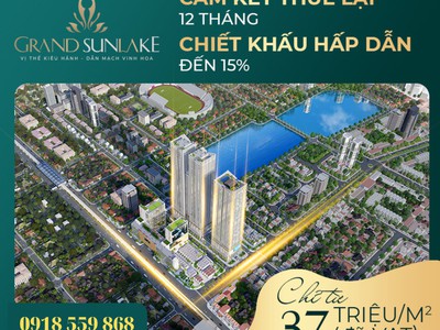 Bán căn 2 ngủ và 3 ngủ bài bước chân ra hồ Văn Quán.  GRAND SUNLAKE VĂN QUÁN HÀ ĐÔNG 0