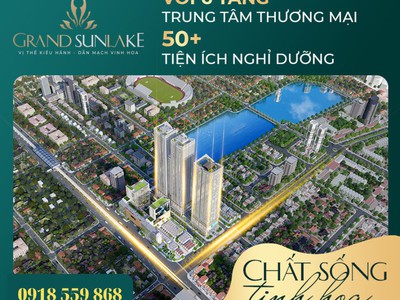 Bán căn 2 ngủ và 3 ngủ bài bước chân ra hồ Văn Quán.  GRAND SUNLAKE VĂN QUÁN HÀ ĐÔNG 2