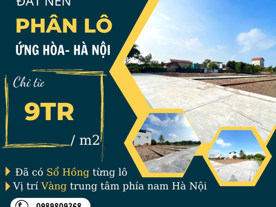 Chỉ từ 09 TRIỆU/m2 Sở Hữu Ngay Lô Đất Hộ Khẩu Hà Nội - Sổ Đỏ Lâu Dài 0
