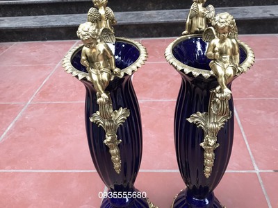 Giao lưu đôi bình gốm đồng bỉ 0