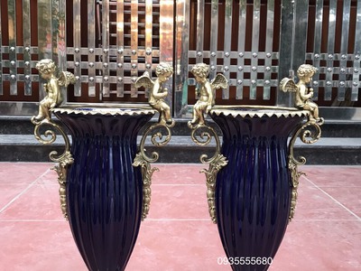 Giao lưu đôi bình gốm đồng bỉ 1