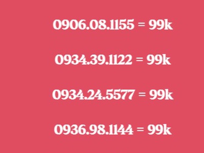 Xả hàng toàn số đẹp giá chỉ 99k 1