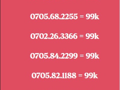 Xả hàng toàn số đẹp giá chỉ 99k 2