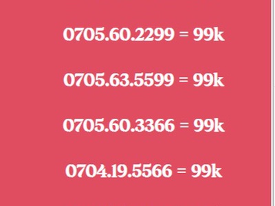 Xả hàng toàn số đẹp giá chỉ 99k 4