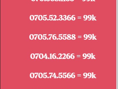 Xả hàng toàn số đẹp giá chỉ 99k 5