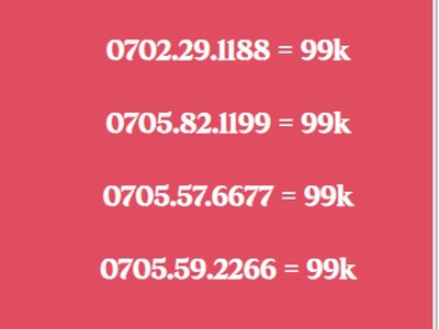 Xả hàng toàn số đẹp giá chỉ 99k 6