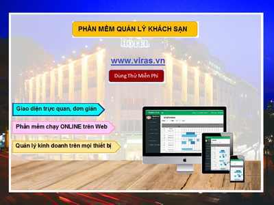 Phần Mềm Quản Lý Khách Sạn - ONLINE 24/24 0