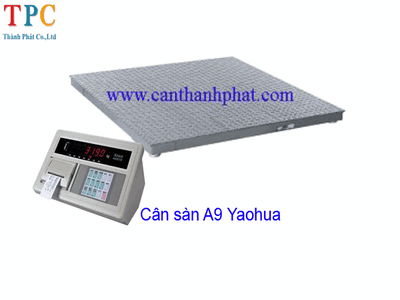 Cân sàn điện tử 2 tấn, 3 tấn in phiều B23P, kích thước sàn 1.5m x 1.5m 1