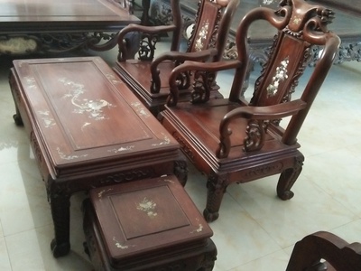 Sửa chữa đồ gỗ khảm ốc, đánh bóng đồ gỗ 1