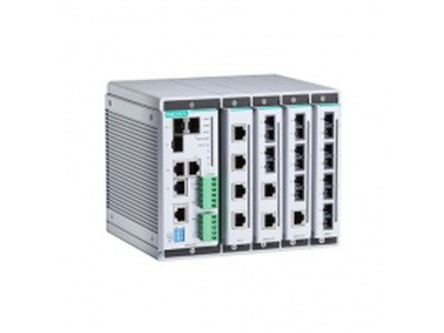 EDS-619-T: Compact managed Ethernet switch system with 3 10/100/1000BaseT X  or 100/1000BaseSFP slot 0