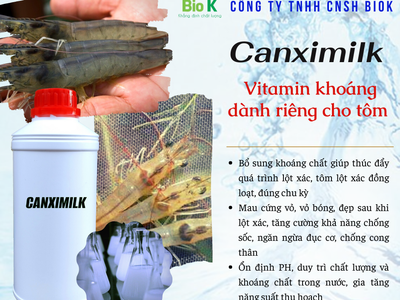 Vitamin khoáng dạng lỏng dùng cho tôm - Canximilk - 0