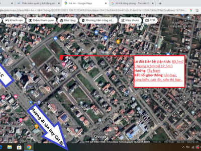 Bán đất tuyến 2 Lê Hồng Phong, ngay cục thuế quận Hải An đi vào đường rộng 12m 0