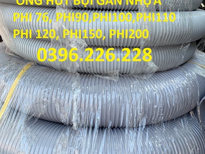 Ống hút bụi gân nhựa phi 100, phi 110, phi120 , phi150 dùng cho nhà máy gỗ, hút bụi xi măng giá tốt. 3