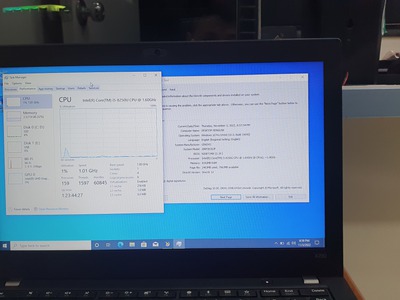 Laptop Thinkpad X280 CPU: Core i5-8350U ram 8 SSD 256NVME cực nhanh 0