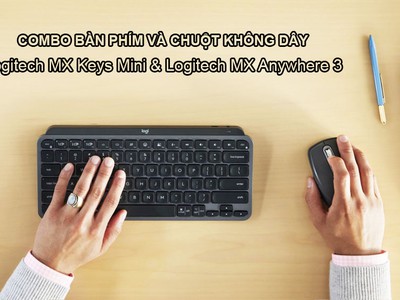 Combo Bàn phím và chuột không dây Logitech MX Keys Mini   Logitech MX Anywhere 3 1