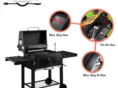 Bếp nướng BBQ có MÔ TƠ quay tự động 3