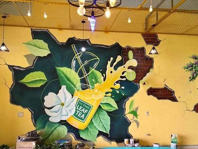 VẼ TRANH TƯỜNG 3D, thiết kế tranh trí quán cà phê, cung cấp tranh sơn dầu, tranh dán tường 8