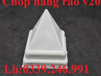 Chóp hàng rào nhựa đẹp vuông 20 giá tốt 1