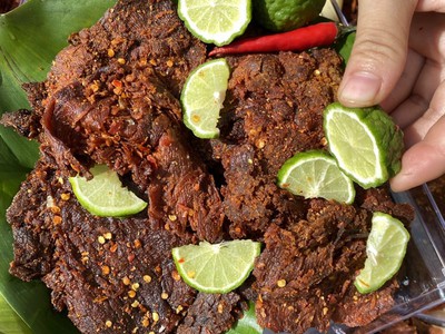 Hộp 500gr Khô bò dẻo sấy lạnh siêu cay nhà làm 1
